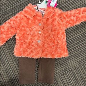 Cozy Orange and Brown Kids Matching Set
